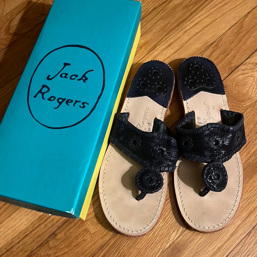 Jack Rogers navy sandals